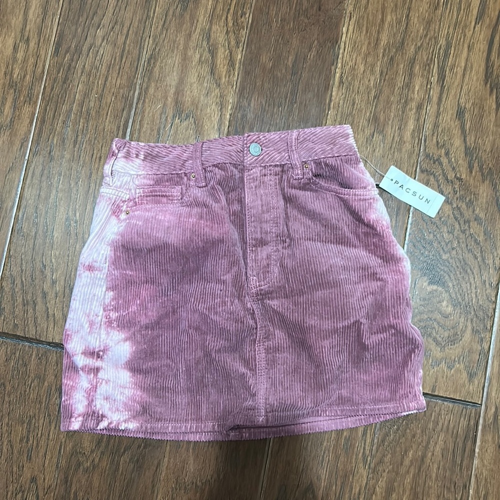 NEW pacsun skirt mauve and light pink tie dye